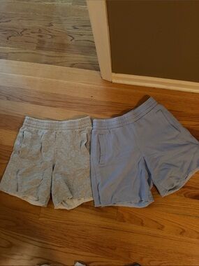 Aerie Lounge Shorts Duo - Light Blue & Heather Gray